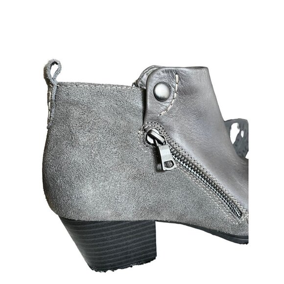 Earth Conway Maple Leather Women's Gray Zipper Ankle & Booties Boots Size 8.5 - Picture 10 of 13